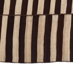 Brown Flatweave Wool Persian Rug - 4'10" X 5'4" 11 Brown Flatweave Wool Persian Rug - 4'10" X 5'4" -Home Comprehensive Shop 1526835 5