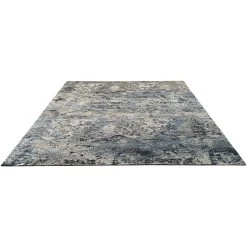 Grey Abstract Modern Silk Rug - 10' X 14' -Home Comprehensive Shop 1528454 2