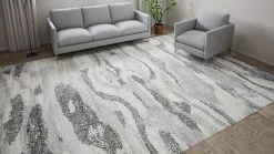 Grey Solid Modern Wool Rug - 10' X 14' 9 Grey Solid Modern Wool Rug - 10' X 14' -Home Comprehensive Shop 1532655 3