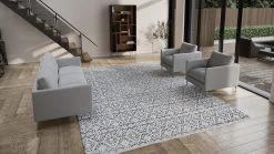 Blue Transitional Wool Silk Blend Rug - 10'1" X 14'1" 10 Blue Transitional Wool Silk Blend Rug - 10'1" X 14'1" -Home Comprehensive Shop 1534402 1