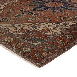 Brown Vintage Wool Heriz Persian Rug - 10'8" X 13'6" 9 Brown Vintage Wool Heriz Persian Rug - 10'8" X 13'6" -Home Comprehensive Shop 1535905 3