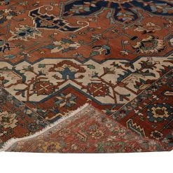 Brown Vintage Wool Heriz Persian Rug - 10'8" X 13'6" 10 Brown Vintage Wool Heriz Persian Rug - 10'8" X 13'6" -Home Comprehensive Shop 1535905 4