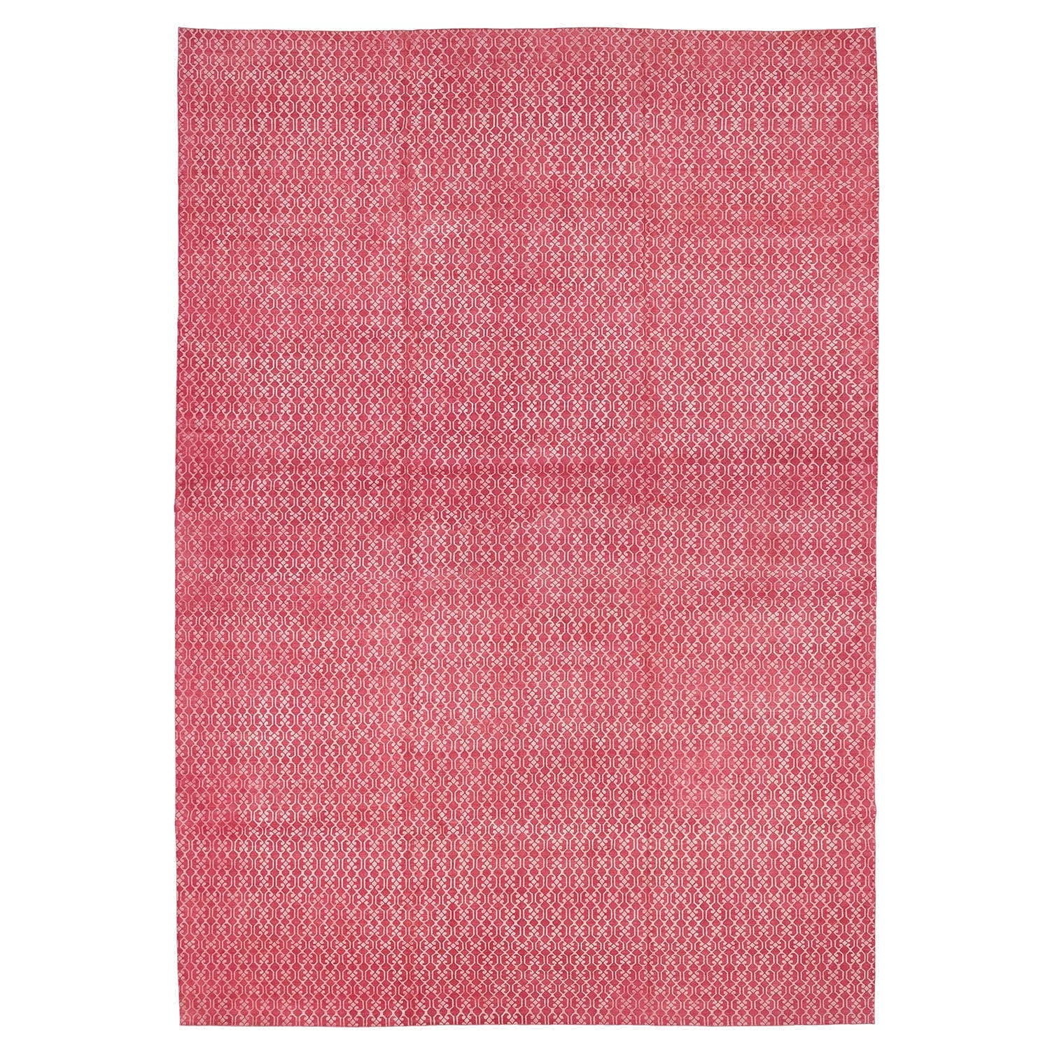 Pink Overdyed Wool Rug - 13'9" X 19'11" 3 Pink Overdyed Wool Rug - 13'9" X 19'11"