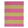 Pink And Yellow Striped Flatweave Cotton Rug - 7'10" X 9'10" 1 Pink And Yellow Striped Flatweave Cotton Rug - 7'10" X 9'10" -Home Comprehensive Shop 1537696 1