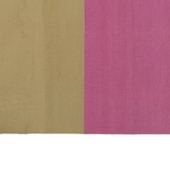 Pink And Yellow Striped Flatweave Cotton Rug - 7'10" X 9'10" 11 Pink And Yellow Striped Flatweave Cotton Rug - 7'10" X 9'10" -Home Comprehensive Shop 1537696 5