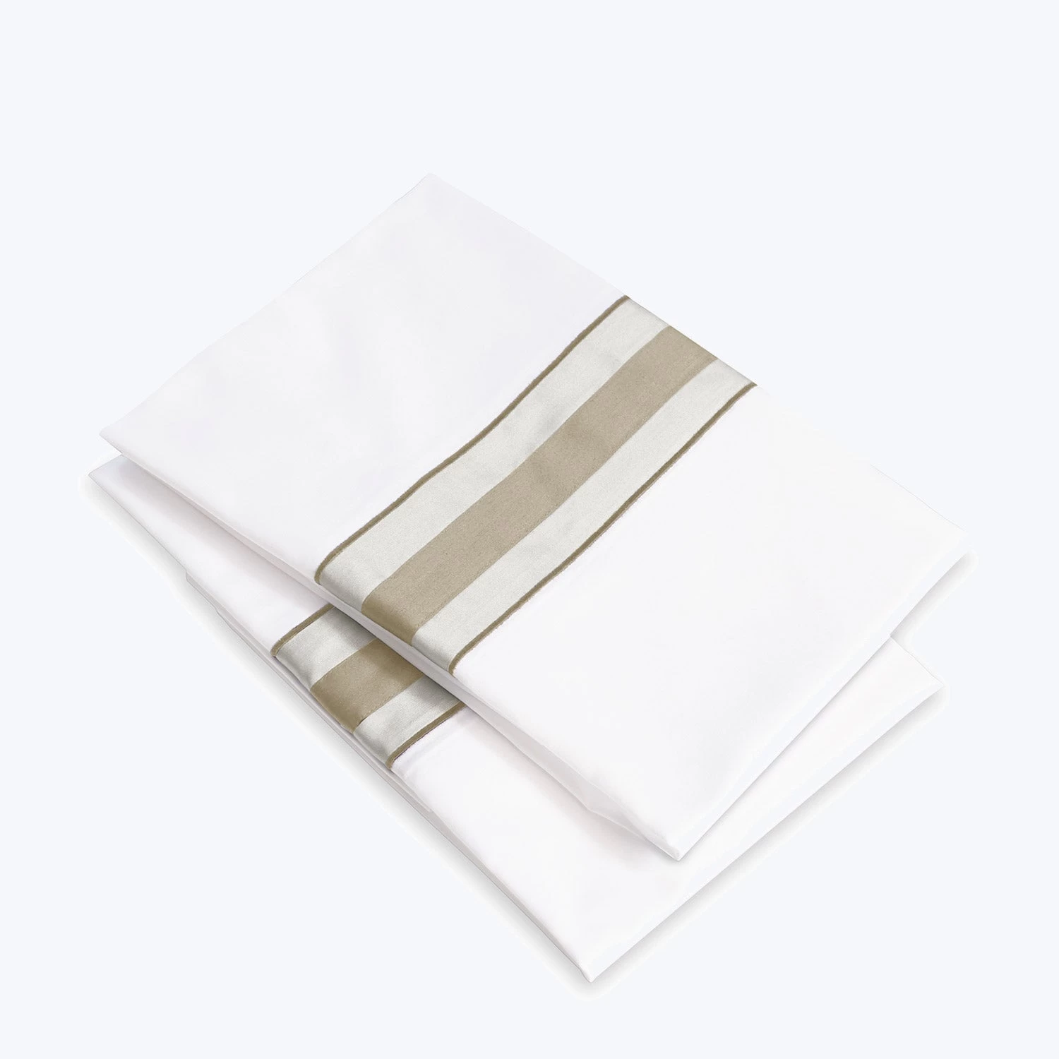 Dimora Sheets & Pillowcases, White/Khaki 5 Dimora Sheets & Pillowcases, White/Khaki - Image 3