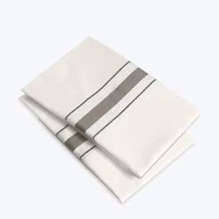 Dimora Sheets & Pillowcases, Pearl/Lead Grey 8 Dimora Sheets & Pillowcases, Pearl/Lead Grey -Home Comprehensive Shop 1539677 1