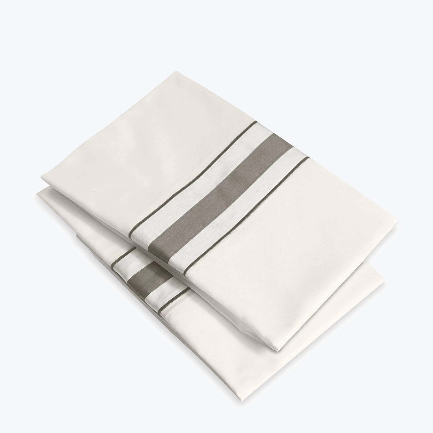 Dimora Sheets & Pillowcases, Pearl/Lead Grey 5 Dimora Sheets & Pillowcases, Pearl/Lead Grey - Image 3