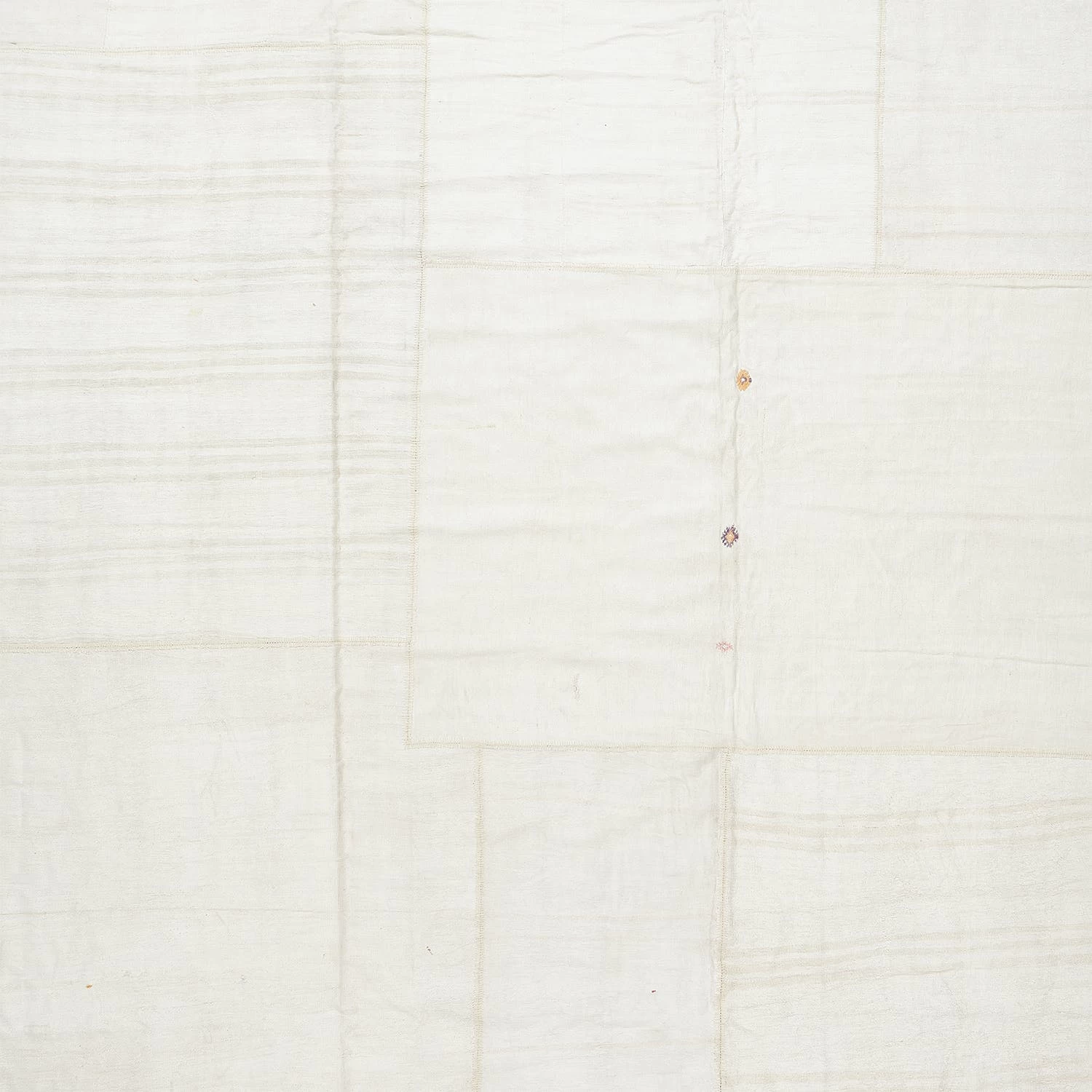 White Textured Linen Rug - 12'11" X 16'1" 5 White Textured Linen Rug - 12'11" X 16'1" - Image 3
