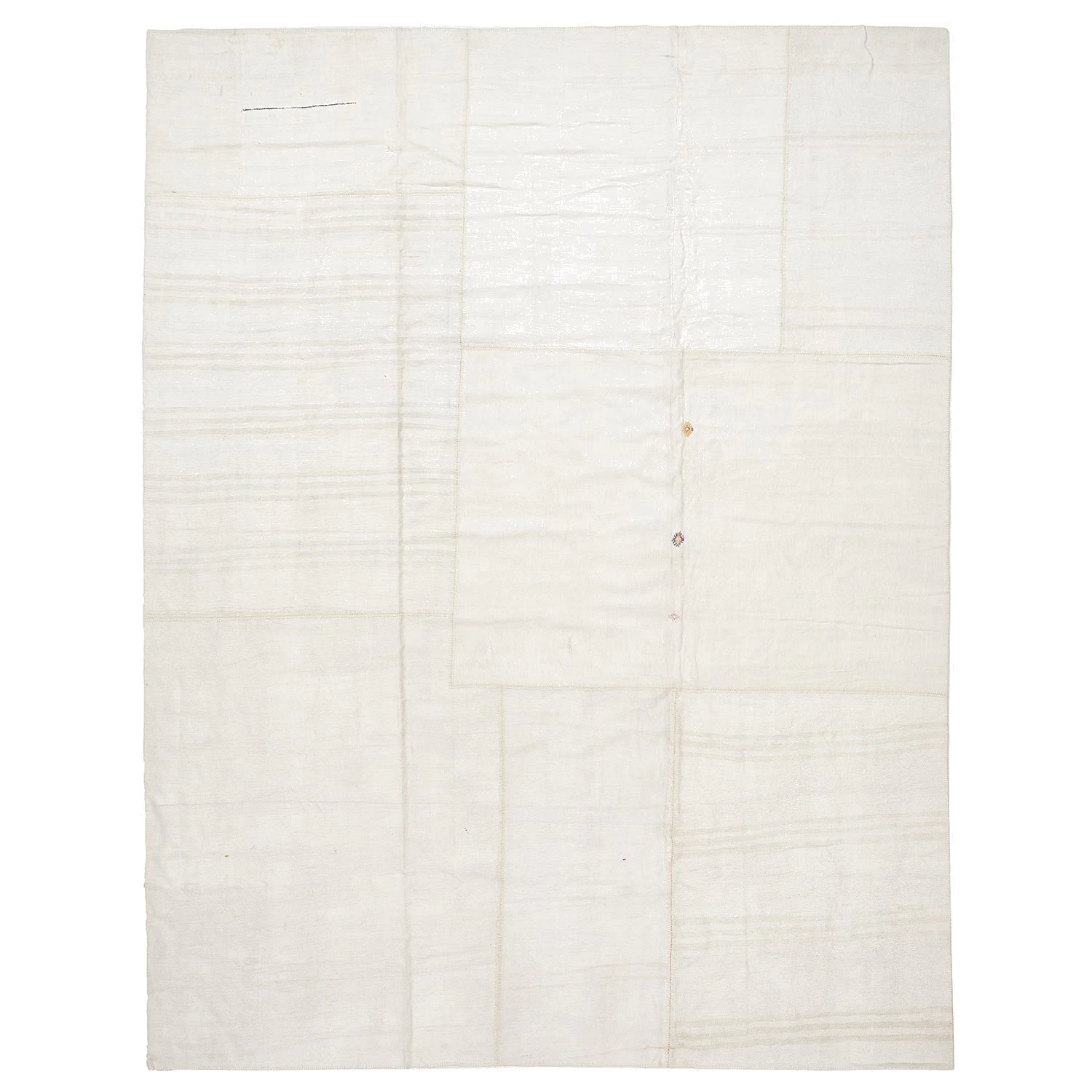 White Textured Linen Rug - 12'11" X 16'1" 3 White Textured Linen Rug - 12'11" X 16'1"