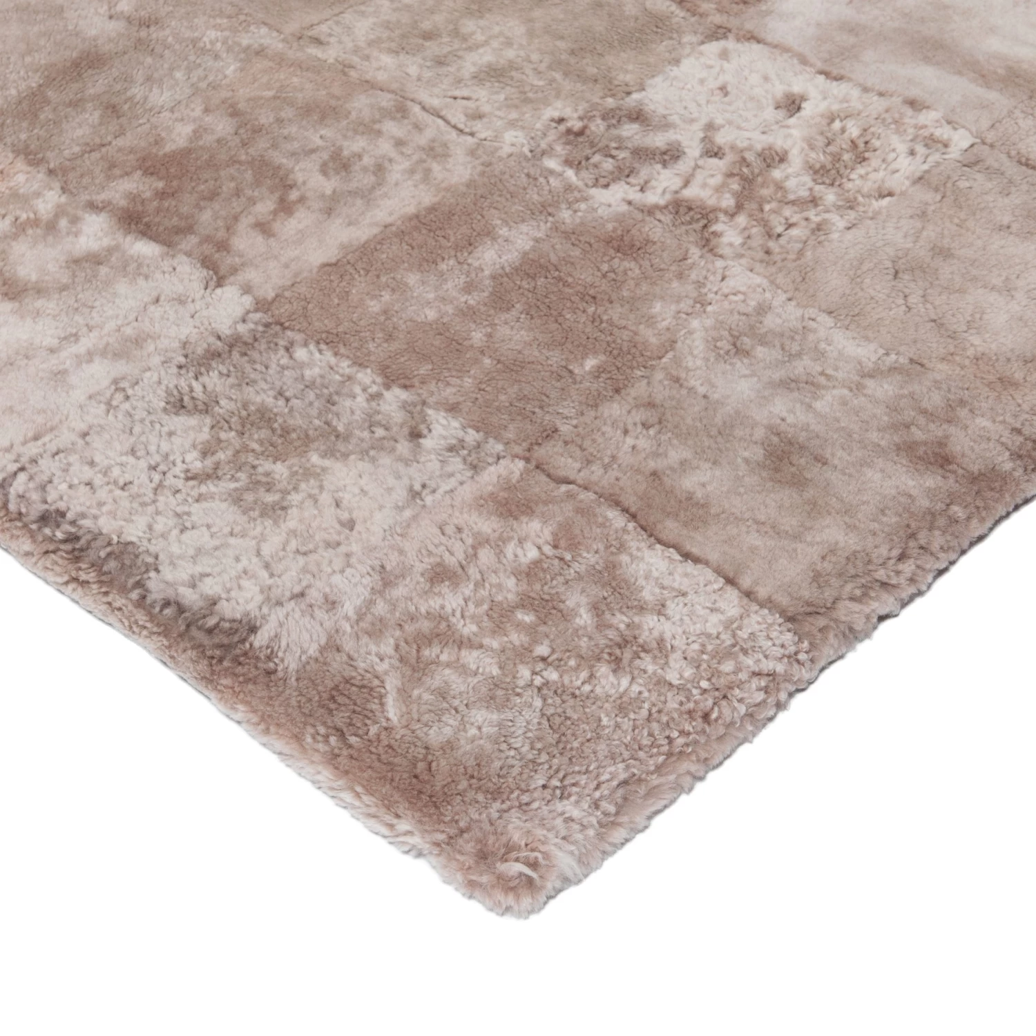 Pink Textured Shearling Plush Rug - 3' X 3' 5 Pink Textured Shearling Plush Rug - 3' X 3' - Image 3