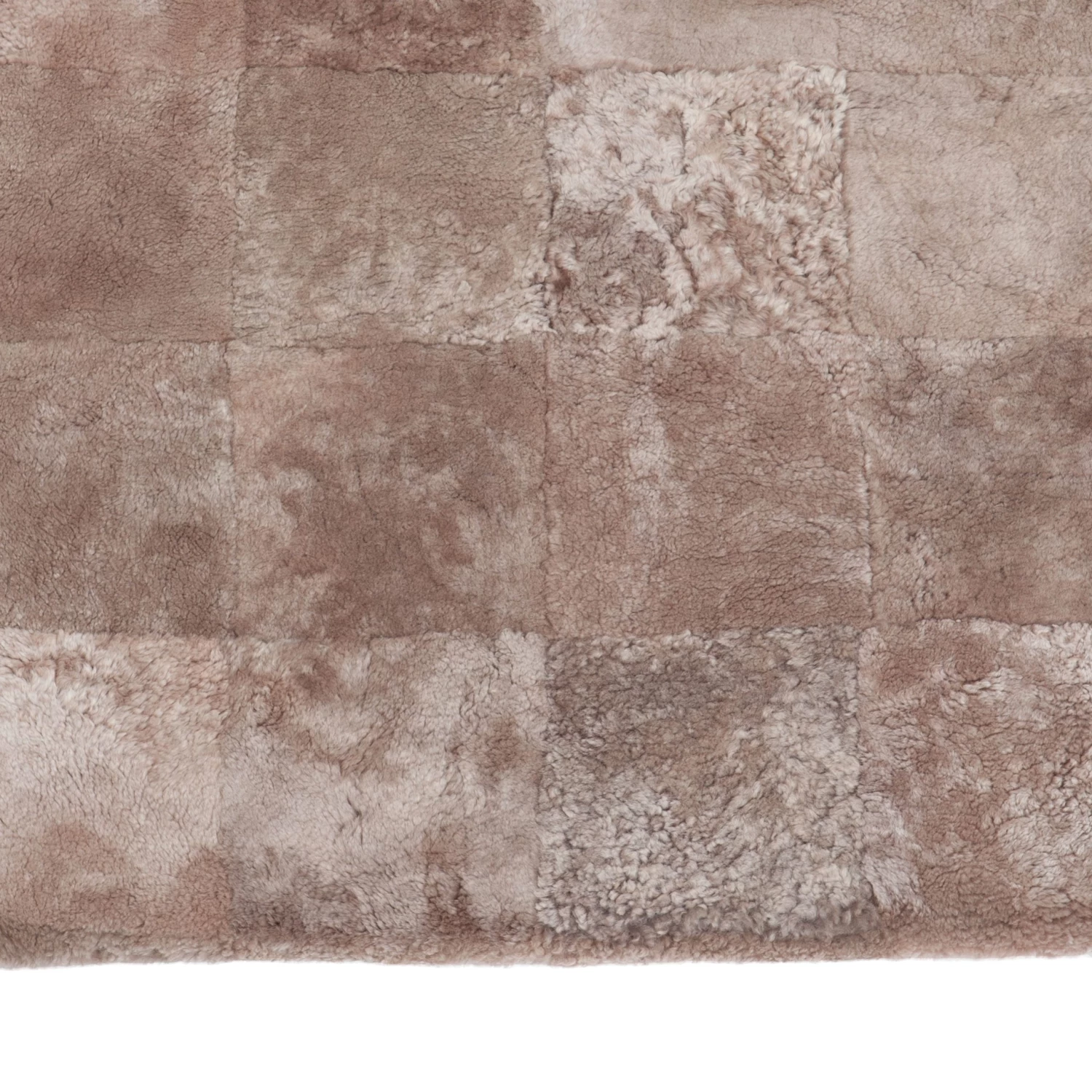 Pink Textured Shearling Plush Rug - 3' X 3' 7 Pink Textured Shearling Plush Rug - 3' X 3' - Image 5