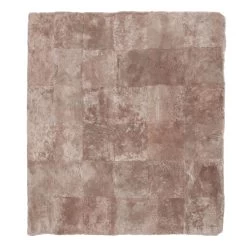 Pink Textured Sheepskin Rug - 4' X 4'1