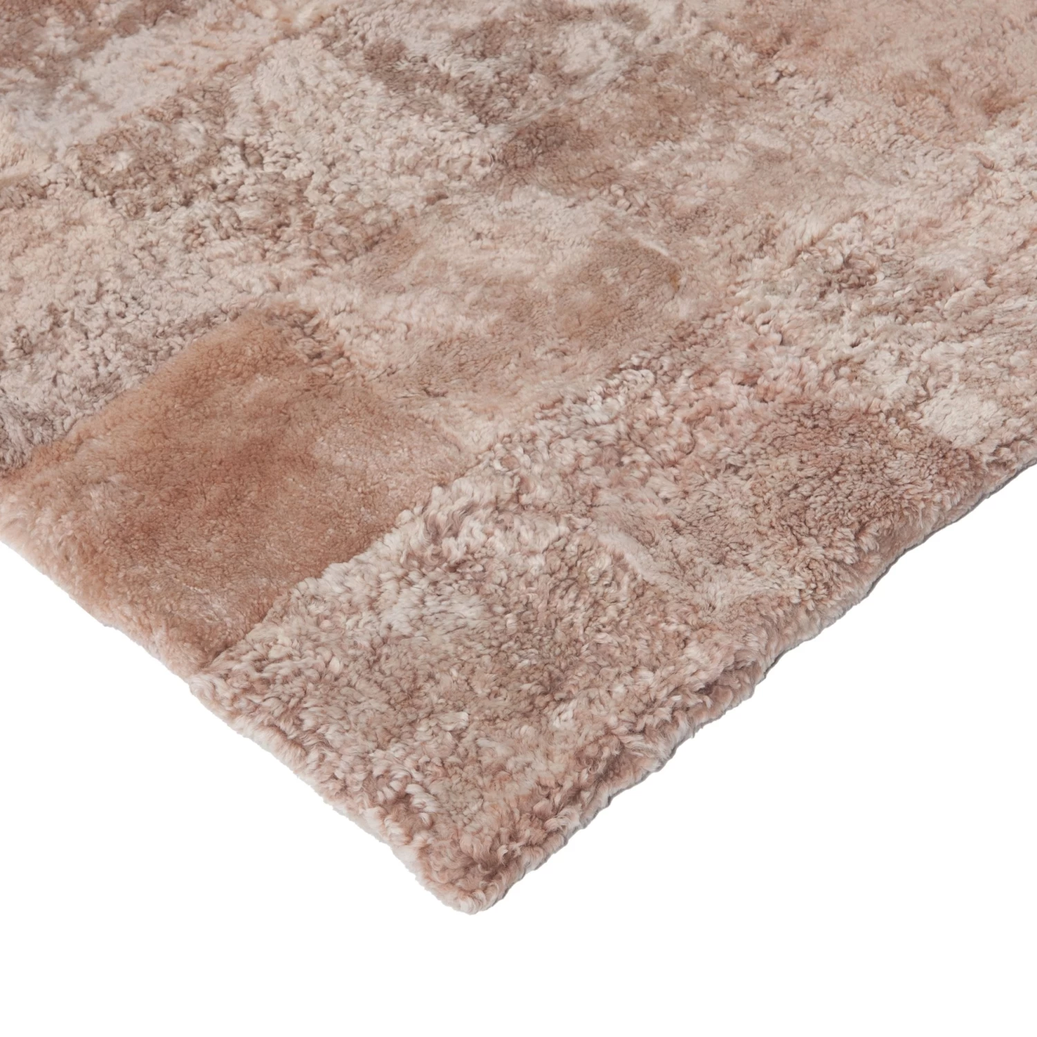 Pink Textured Shearling Rug - 3' X 3' 5 Pink Textured Shearling Rug - 3' X 3' - Image 3