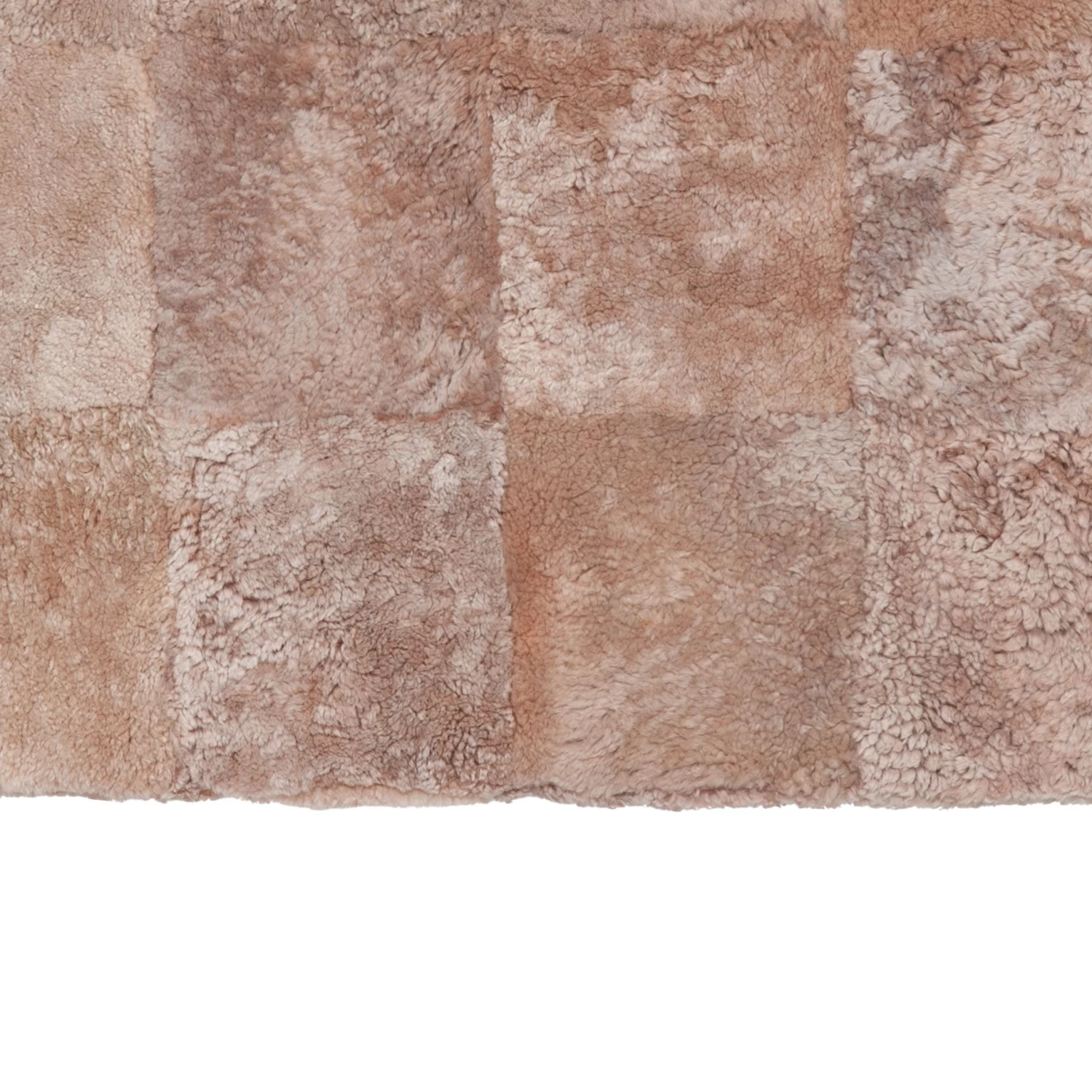 Pink Textured Shearling Rug - 3' X 3' 7 Pink Textured Shearling Rug - 3' X 3' - Image 5