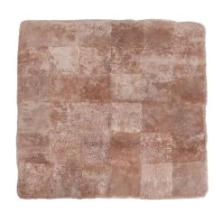 Pink Textured Sheepskin Rug - 4' X 4'