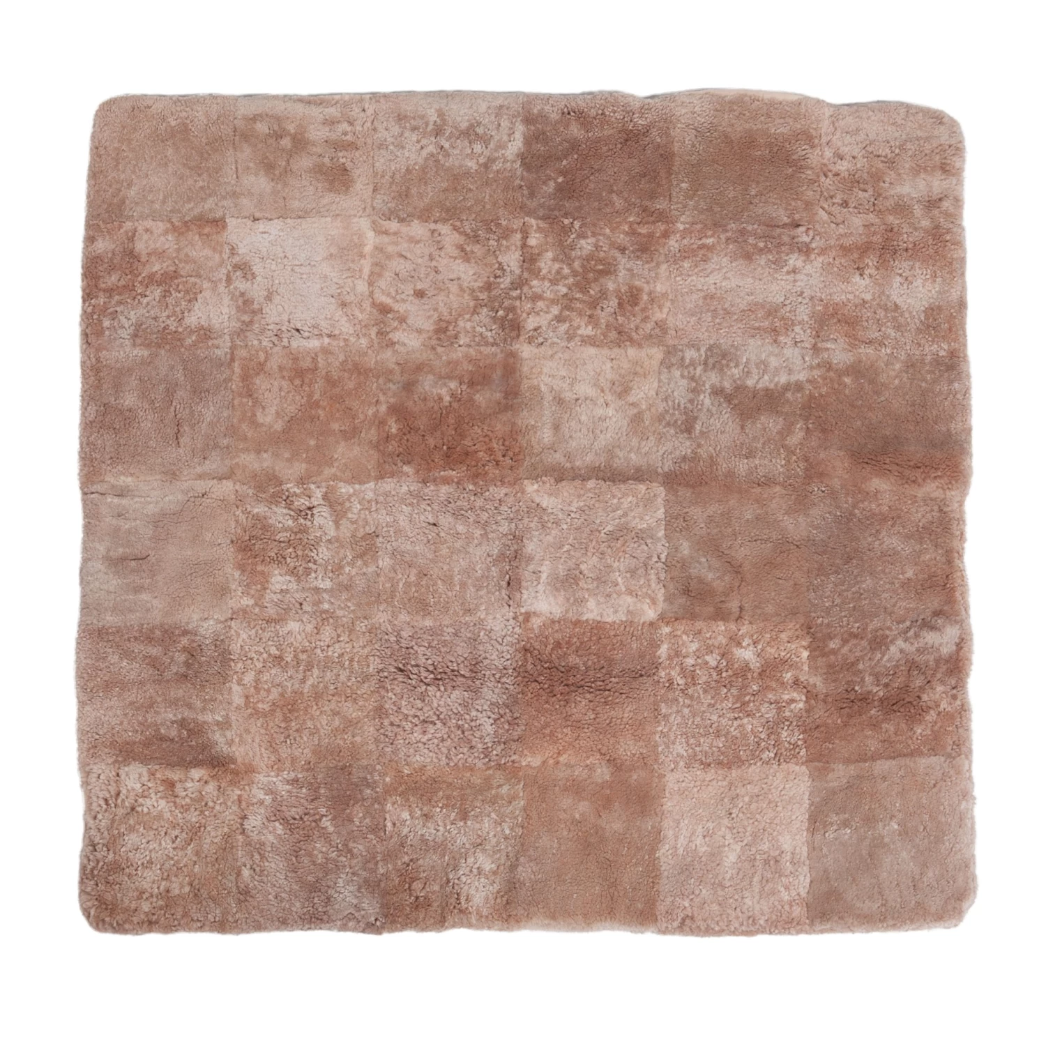 Pink Textured Sheepskin Rug - 4' X 4' 3 Pink Textured Sheepskin Rug - 4' X 4'