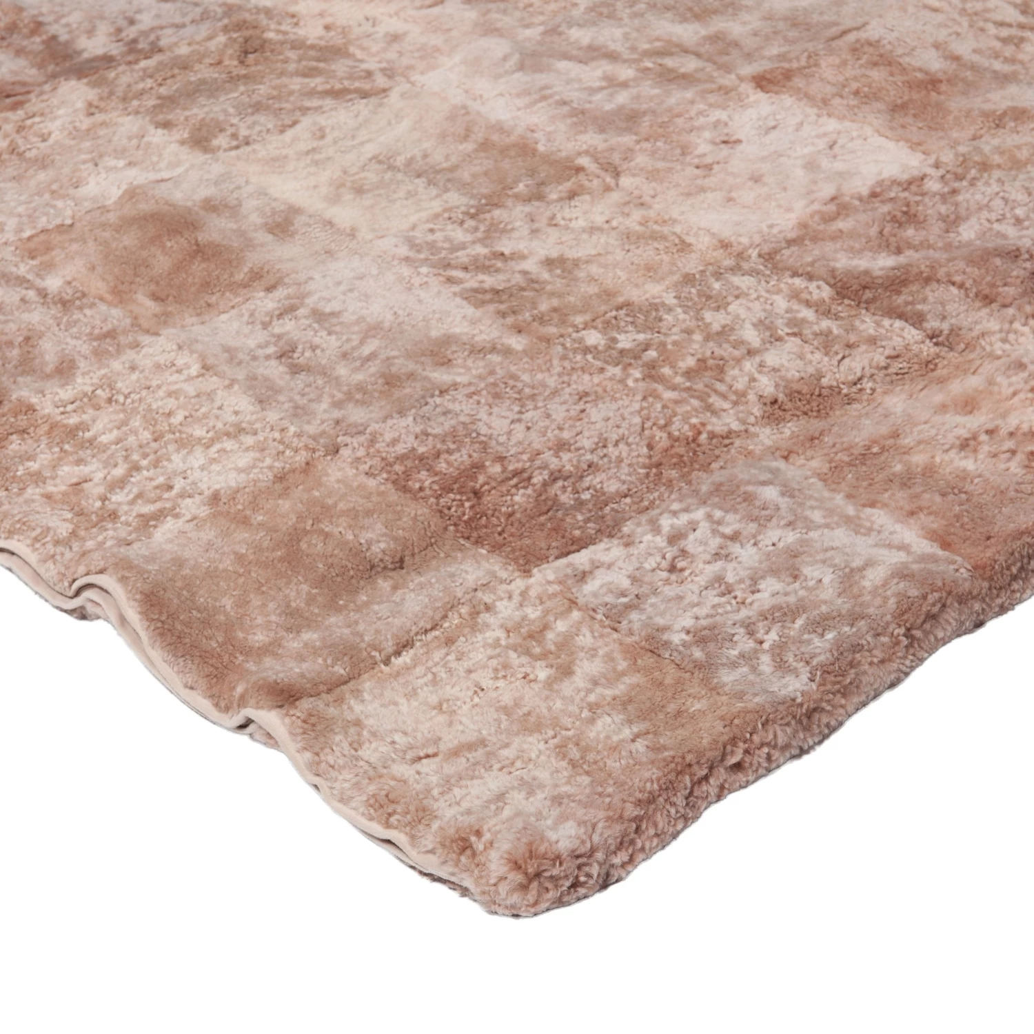 Pink Textured Sheepskin Rug - 4' X 4' 5 Pink Textured Sheepskin Rug - 4' X 4' - Image 3