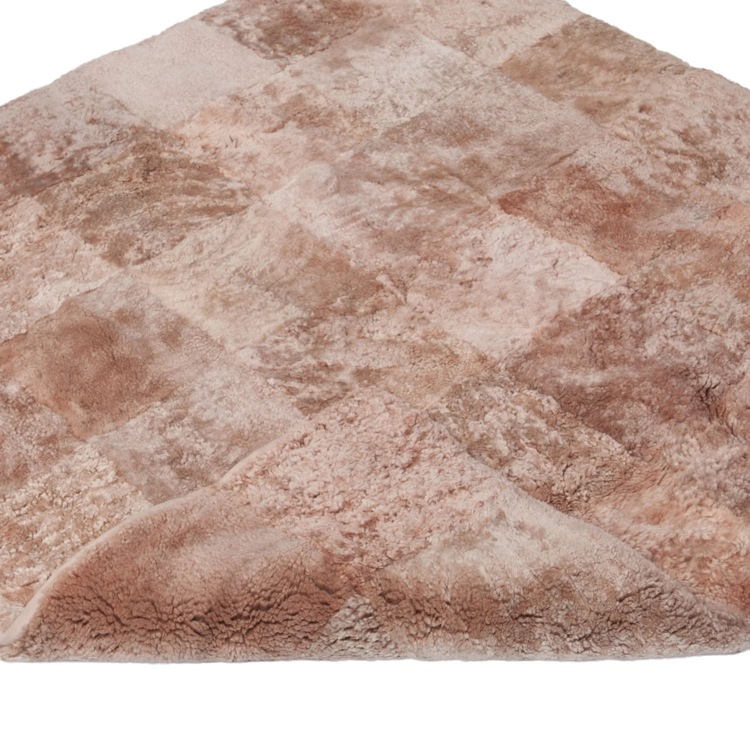 Pink Textured Sheepskin Rug - 4' X 4' 6 Pink Textured Sheepskin Rug - 4' X 4' - Image 4