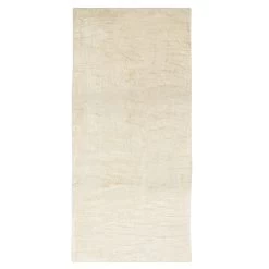 White Textured Mohair Wool Rug - 15' X 25'