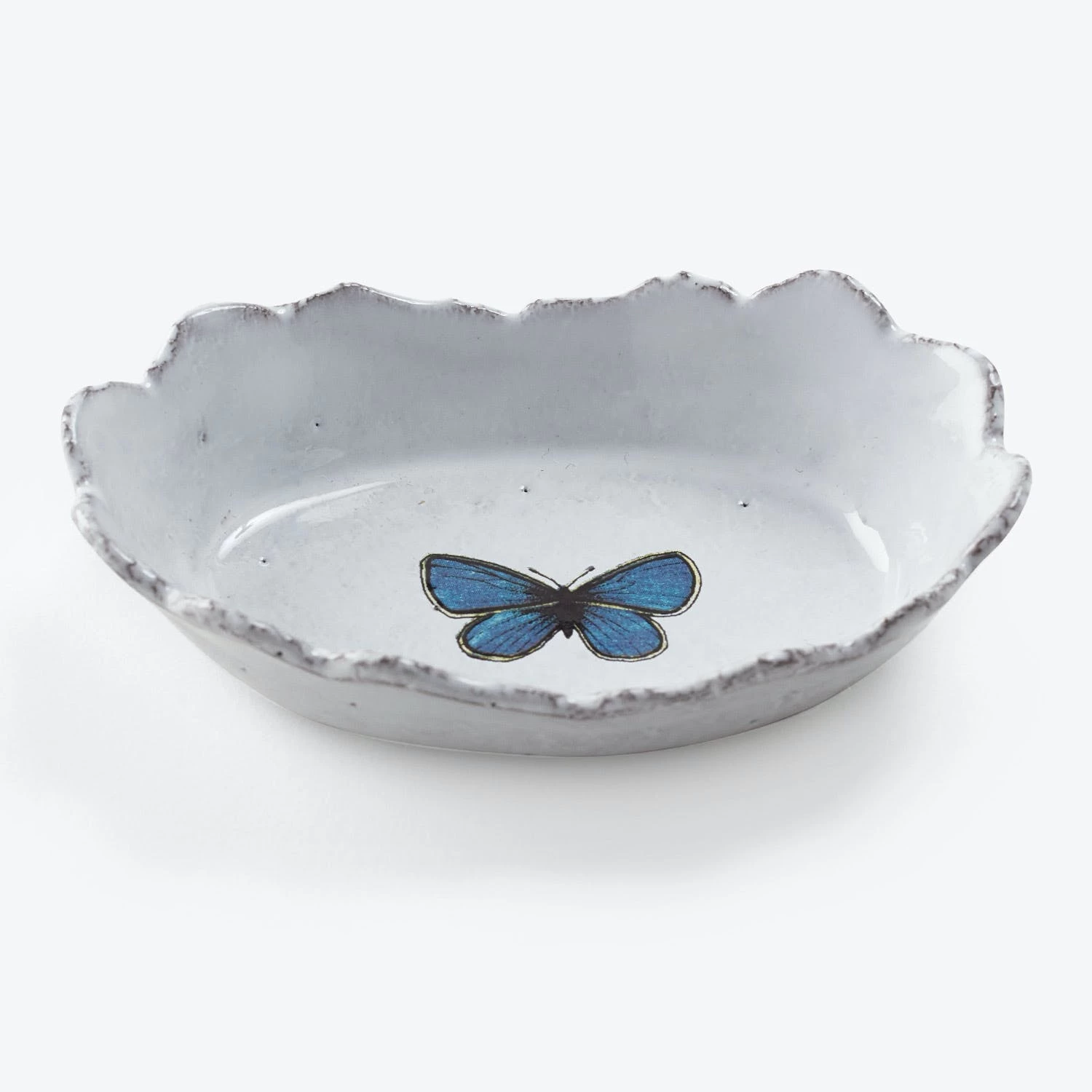 Butterfly Scalloped Dish 3 Butterfly Scalloped Dish