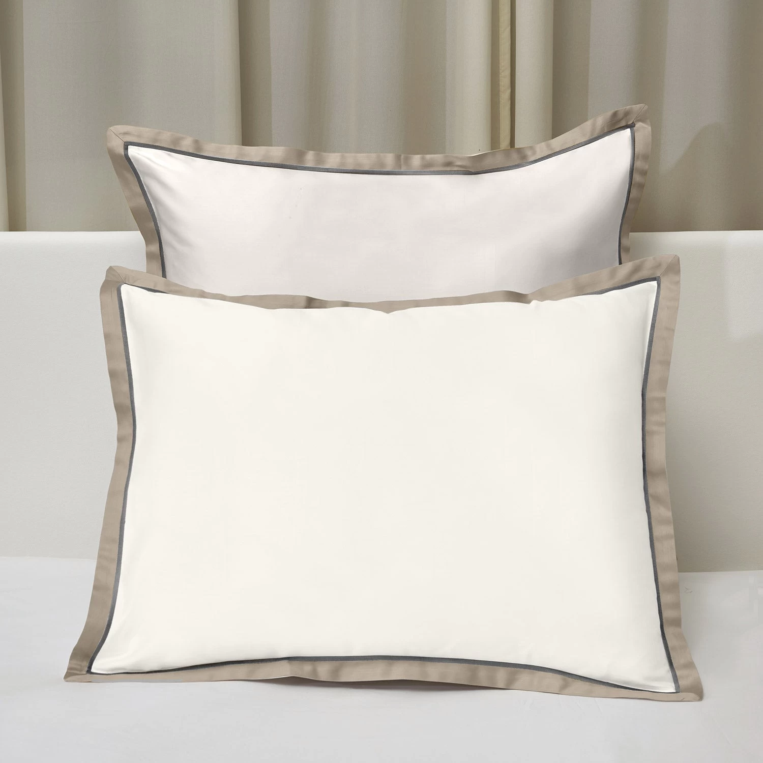 Luna Stella Duvet & Shams, Ivory/Khaki 5 Luna Stella Duvet & Shams, Ivory/Khaki - Image 3