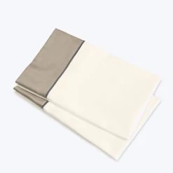 Luna Stella Sheets & Pillowcases, Ivory/Khaki