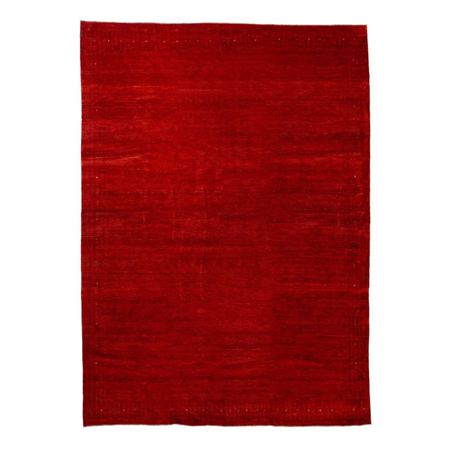 Red Modern Wool Persian Rug - 13'1" X 18'4" 3 Red Modern Wool Persian Rug - 13'1" X 18'4"