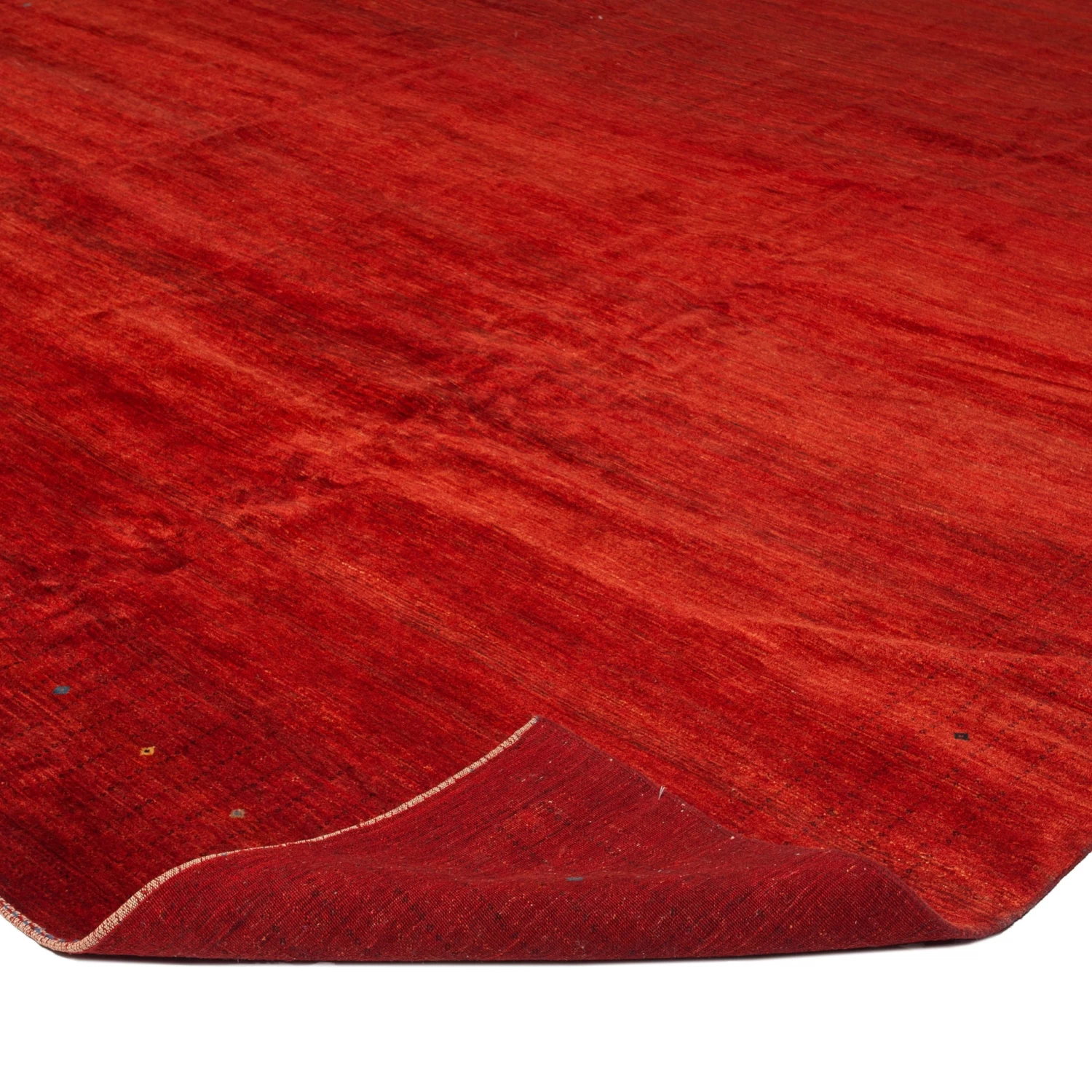 Red Modern Wool Persian Rug - 13'1" X 18'4" 6 Red Modern Wool Persian Rug - 13'1" X 18'4" - Image 4