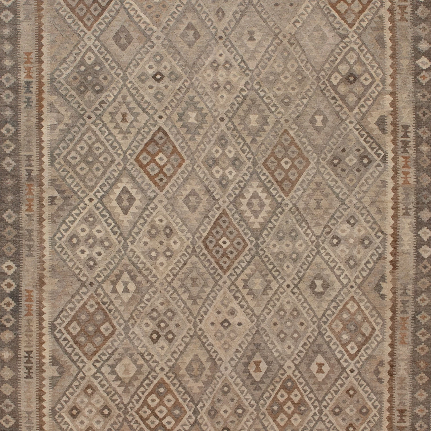 Flatweave Wool Rug - 9'9" X 13' 4 Flatweave Wool Rug - 9'9" X 13' - Image 2