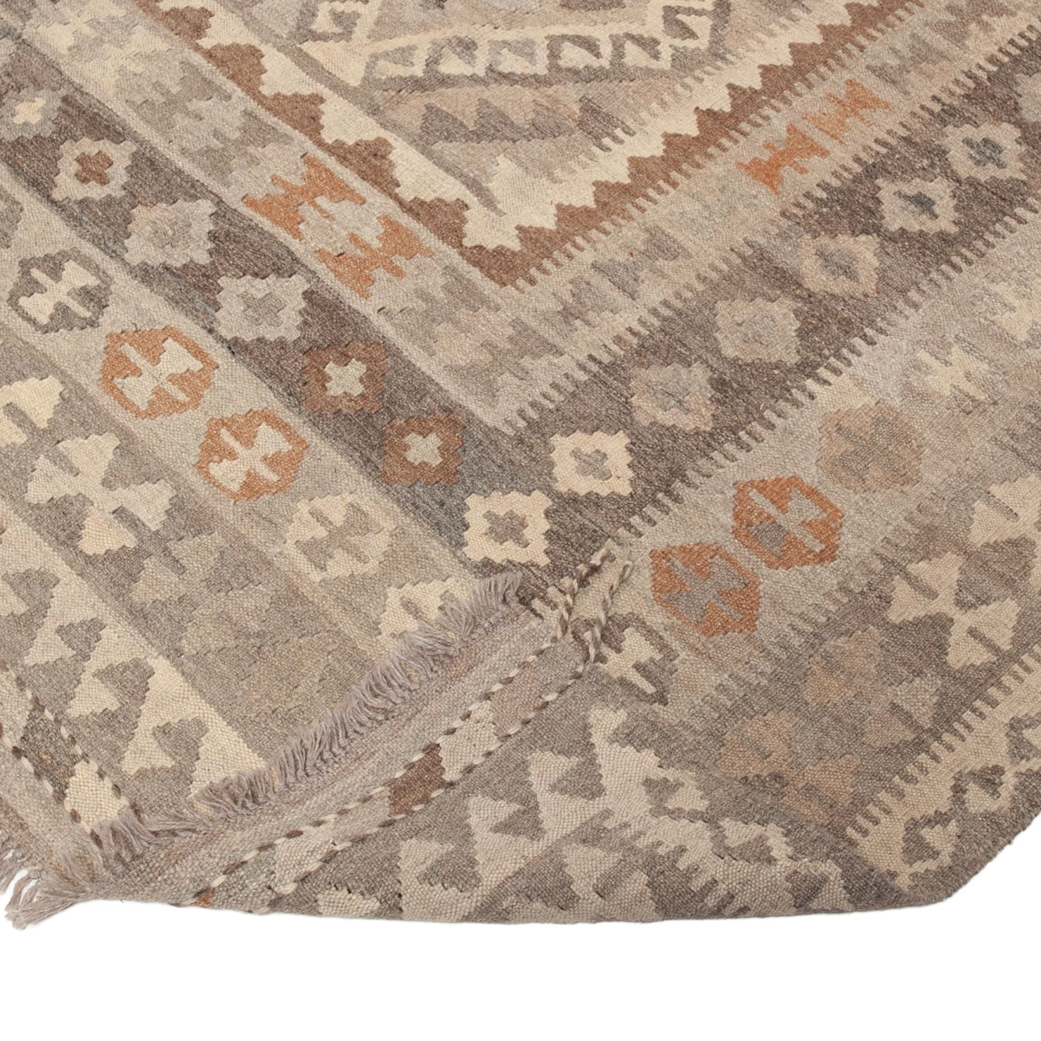 Flatweave Wool Rug - 9'9" X 13' 6 Flatweave Wool Rug - 9'9" X 13' - Image 4
