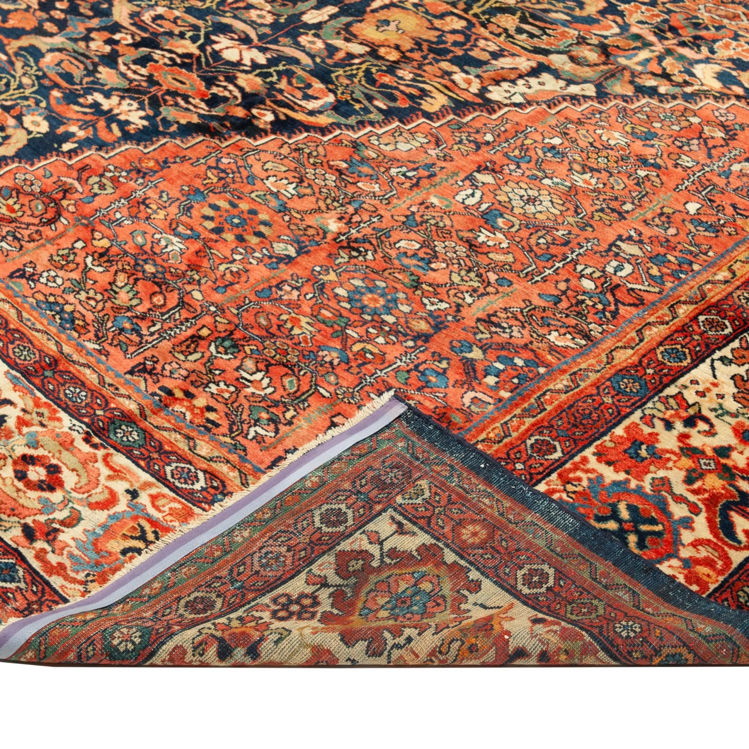 Red Antique Persian Rug - 13'6" X 22'7" 6 Red Antique Persian Rug - 13'6" X 22'7" - Image 4