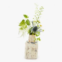Ash Cloud Mini Rectangular Vase, White 7 Ash Cloud Mini Rectangular Vase, White -Home Comprehensive Shop 1563711 a