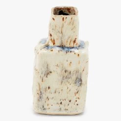 Ash Cloud Mini Rectangular Vase, White