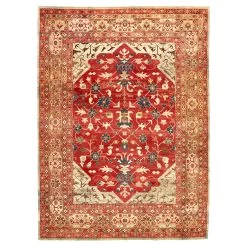 Red Traditional Wool Rug - 10' X 13'8"