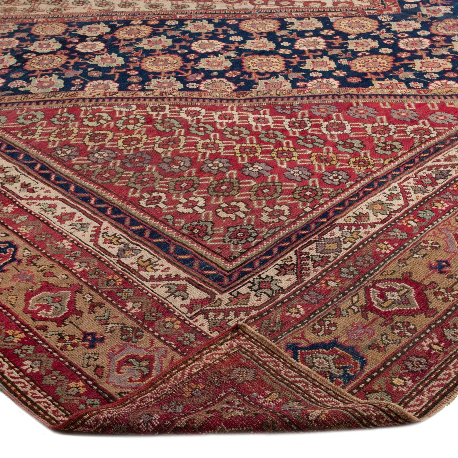 Red Vintage Traditional Wool Rug - 19'3" X 22'3" 6 Red Vintage Traditional Wool Rug - 19'3" X 22'3" - Image 4