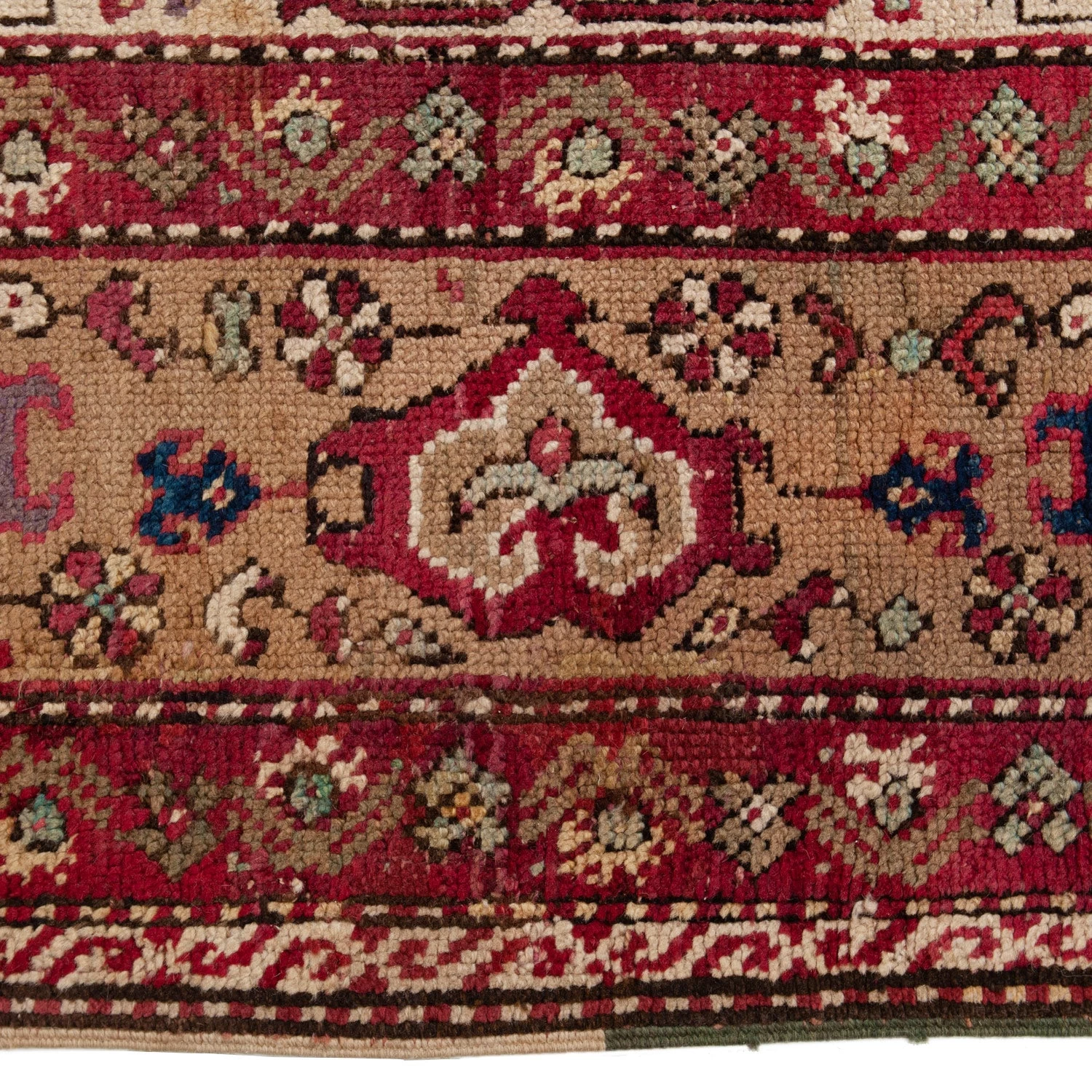 Red Vintage Traditional Wool Rug - 19'3" X 22'3" 7 Red Vintage Traditional Wool Rug - 19'3" X 22'3" - Image 5