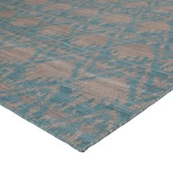 Blue Flatweave Wool Rug - 9'1" X 11'1" 8 Blue Flatweave Wool Rug - 9'1" X 11'1" -Home Comprehensive Shop 1566586 3