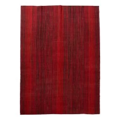 Red Vintage Flatweave Wool Persian Rug - 8'3" X 11'7"