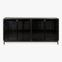 Anders 4-Door Sideboard Black