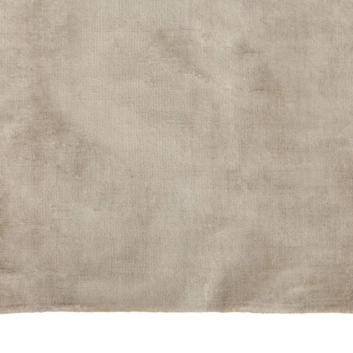 Beige Solid Tibetan NuSilk Rug - 12' X 15' 7 Beige Solid Tibetan NuSilk Rug - 12' X 15' - Image 5