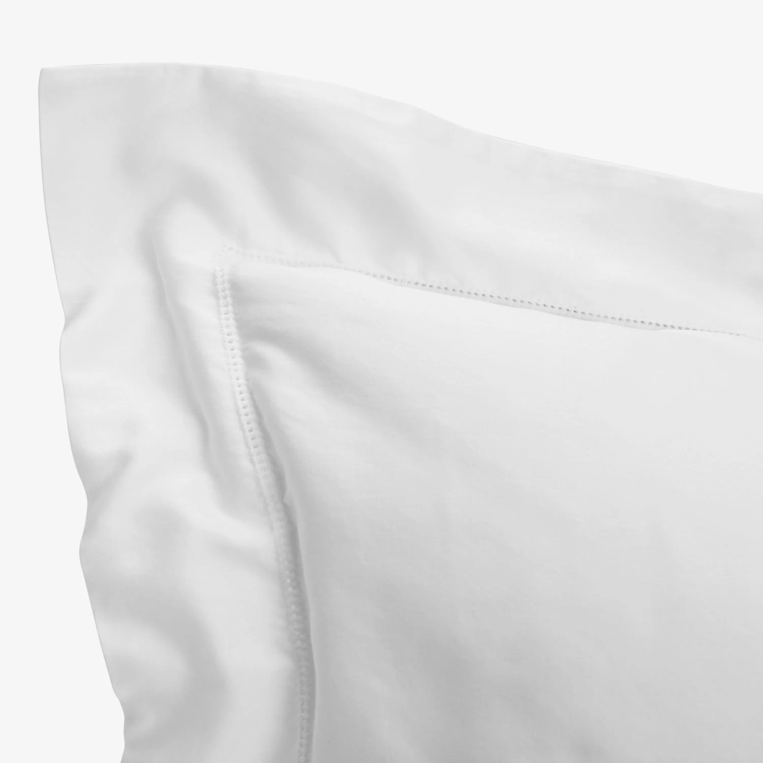 Nuvola Sateen Duvet & Shams, White 8 Nuvola Sateen Duvet & Shams, White - Image 6