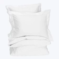 Nuvola Sateen Duvet & Shams, White