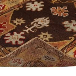 Brown Vintage Traditional Wool Rug - 3'10" X 12' 10 Brown Vintage Traditional Wool Rug - 3'10" X 12' -Home Comprehensive Shop 1580660 4