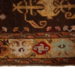 Brown Vintage Traditional Wool Rug - 3'10" X 12' 11 Brown Vintage Traditional Wool Rug - 3'10" X 12' -Home Comprehensive Shop 1580660 5