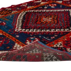 Red Vintage Traditional Wool Rug - 4' X 5'2" 10 Red Vintage Traditional Wool Rug - 4' X 5'2" -Home Comprehensive Shop 1581313 4
