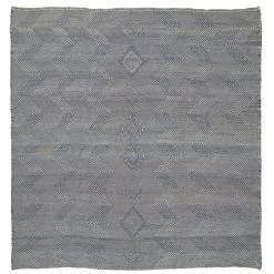 Grey Moroccan Wool Rug - 13'2" X 13'7"