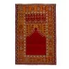 Red Vintage Traditional Wool Rug - 3'11" X 5'11"