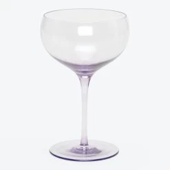 Vintage Champagne Coupe, Amethyst