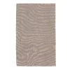 Beige Modern Wool Silk Blend Rug - 2'4" X 3'9"